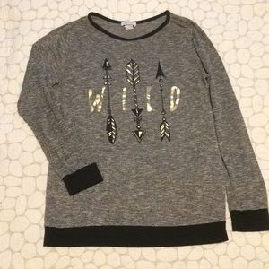 Grey medium made in USA “wild” sweater